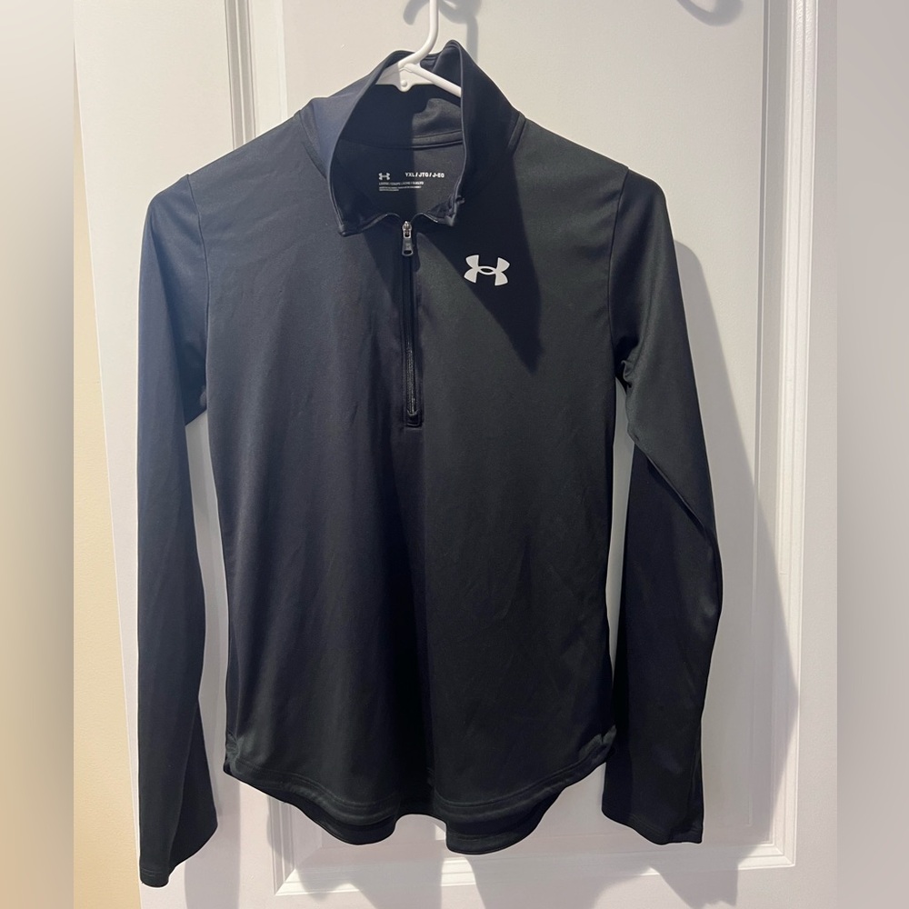 Girls Under Armour 3/4 zip pull over